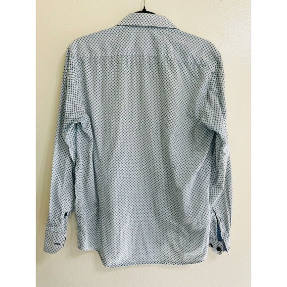 Coastal Men's Long Sleeve Collared Button Up Classic Cotton Shirt, Size M - Picture 3 of 5
